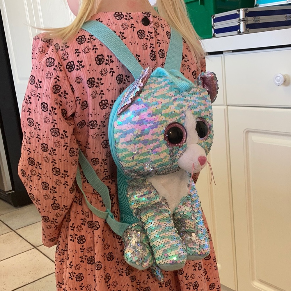 Ty beanie boo sequin backpack
